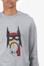 Hermès 2022 Grey Horse Print Sweatshirt Size L Mens