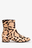 Gucci Animal Print Pony Hair Horsebit Boots Size 39