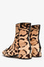 Gucci Animal Print Pony Hair Horsebit Boots Size 39