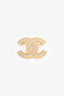 Pre-Loved™ Chanel Gold Tone Crystal CC Brooch