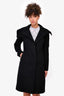 Akris Punto Black Wool Coat Size 4