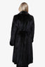 Vintage Brown Mink Fur Belted Coat