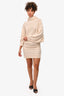 Toteme Cream Cashmere Mock Neck Dress Size XS