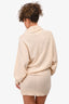 Toteme Cream Cashmere Mock Neck Dress Size XS