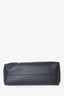 Versace Black Leather Virtus Logo Detailed Tote Bag with Pouch