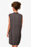 Rick Owens 2015 Grey Draped Neck Sleeveless Dress Size 6 US