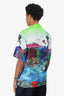 Prada SS19 Multicolor Statue Print Shirt Size L Mens