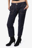 Louis Vuitton Navy Denim Contrast Stiching Capri Jeans Size 38