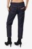 Louis Vuitton Navy Denim Contrast Stiching Capri Jeans Size 38