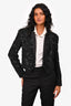 Veronica Beard Black Bead/Sequin Embellished 'Delony' Evening Jacket Size 6