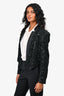 Veronica Beard Black Bead/Sequin Embellished 'Delony' Evening Jacket Size 4