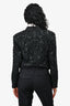 Veronica Beard Black Bead/Sequin Embellished 'Delony' Evening Jacket Size 4