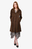 Max Mara Studio Brown Alpaca/Wool Coat Size 6 US