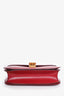 Celine Red Leather Medium Box Bag