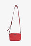 Prada Red Leather Phenix Crossbody Camera Bag