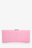 Balenciaga Pink Denim Hourglass S Top Handle with Strap