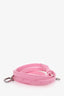 Balenciaga Pink Denim Hourglass S Top Handle with Strap