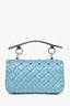 Valentino Blue Leather Rockstud Crossbody Bag