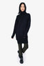 Acne Studios Black Wool/Mohair Turtleneck Sweater Dress Size S