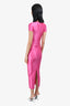 Skims Hot Pink Shine Spandex Jersey Maxi Dress Size XXS