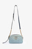 Gucci Blue Denim Pearly GG Small Marmont Camera Bag