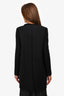 Chloe Black Wool Oversized Button Detail Coat Size 38