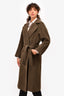 Weekend Max Mara Dark Olive Green Wool/Alpaca Wrap Coat Size 0 US