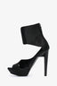 Jil Sander Black Satin Cuffed Heels Size 38