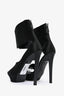 Jil Sander Black Satin Cuffed Heels Size 38