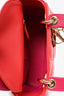 Christian Dior 2014 Limited Edition Two-Tone Red/Fuchsia Cannage Leather Mini Lady Dior