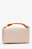 Hermès Beige/Orange Canvas Large Bride-a-Brac Case