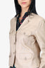 Pre-Loved Chanel™ Gold Linen Jacket Size 40