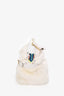 Jimmy Choo White Rabbit Fur Top Handle Bag