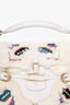 Jimmy Choo White Rabbit Fur Top Handle Bag