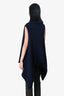 The Row Navy Blue Virgin Wool Sleeveless Cardigan Size M/L