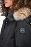 Canada Goose Black Down Fur Hooded Parka Coat Size M Mens