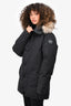 Canada Goose Black Down Fur Hooded Parka Coat Size M Mens