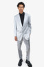 Tom Ford Silver Linen/Silk 2-Piece Suit Size 56 Mens