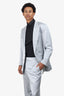 Tom Ford Silver Linen/Silk 2-Piece Suit Size 56 Mens