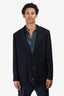 Hermès Black Linen Blazer Size 58 Mens