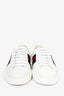 Gucci White/Green Web Bee 'Ace' Sneakers Size 7 (Mens)