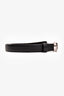 Pre-Loved Chanel™ 2022 Black Leather Silver 'Star CC 5' Belt Size 80