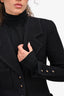 Pre-Loved Chanel™ Vintage Black Trim Detailed Blazer + Skirt Set Est. S-M (As Is)