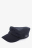 Prada Black Wool Newsboy Hat Size Large