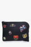 Alexander McQueen Black Nylon Printed Laptop Pouch