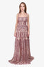 Zarucci Pink Sequin Gown Estimated Size XS