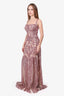 Zarucci Pink Sequin Gown Estimated Size XS