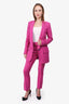 Smythe Pink Long Blazer and Pant Set Size 2/00