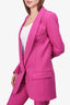 Smythe Pink Long Blazer and Pant Set Size 2/00