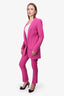 Smythe Pink Long Blazer and Pant Set Size 2/00